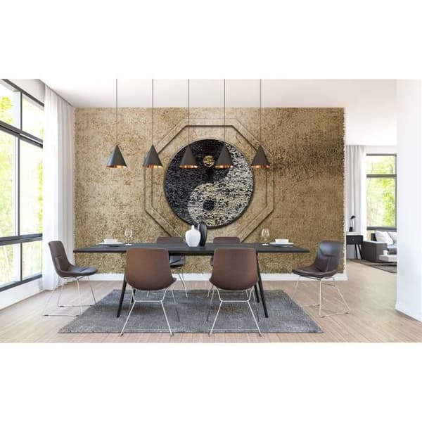 Oriental tapet M1-No.60357 Digitaltryck Brun Svart