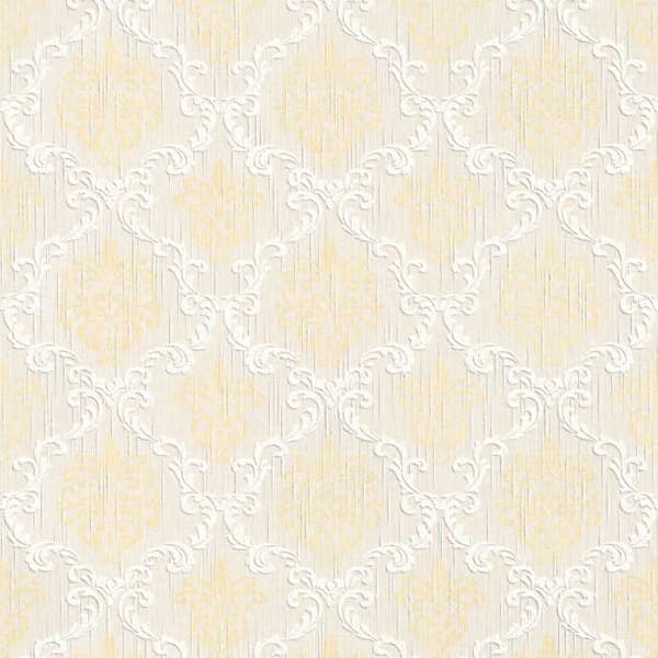 Barocktapet Samuel M1-No.3786 Kräm Guld Klassisk Barock