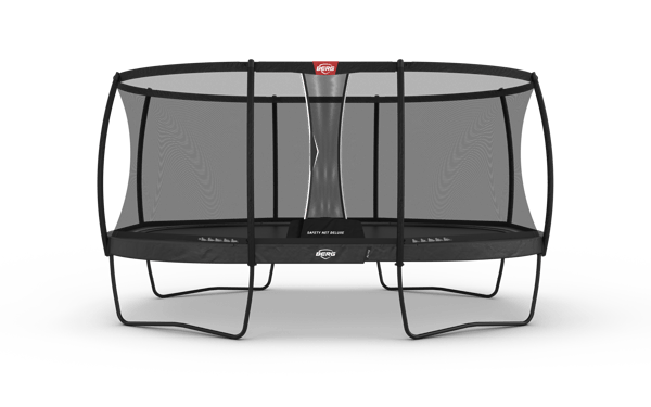 BERG Trampolin Grand Elite Regular 520 Grå + Safety Net Deluxe til Børn