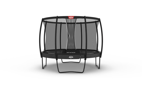 BERG Trampolin Elite Regular 330 Grå + Safety Net Deluxe til Børn