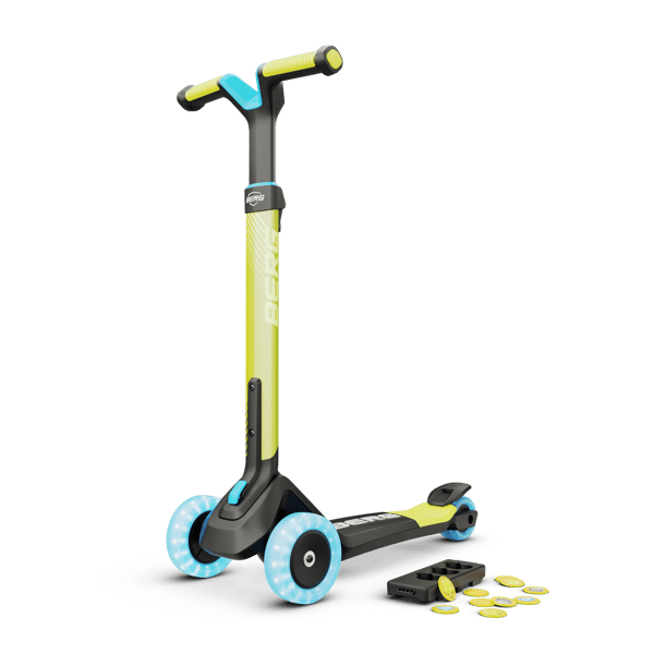 BERG Løbehjul Nexo Foldable Lights Magnet-deck Lime, 2 år og opefter