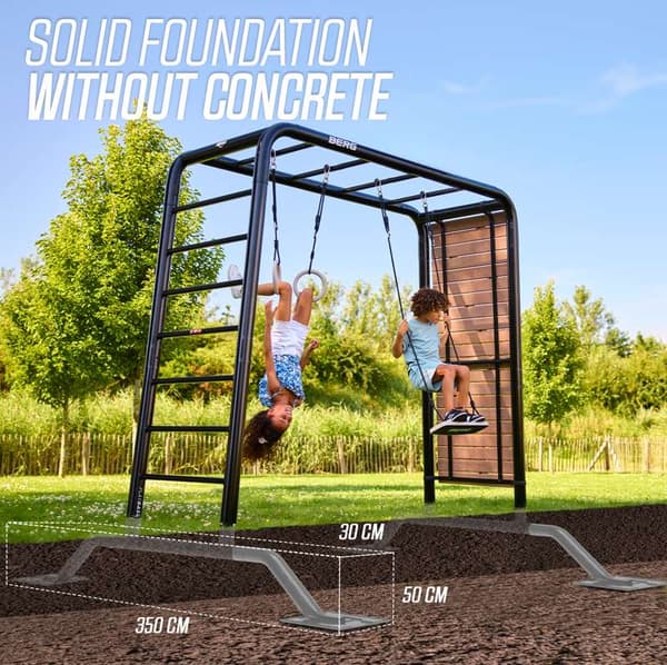 BERG Klätterställning PlayBase Medium + Active set, Lek- och Fitnessredskap