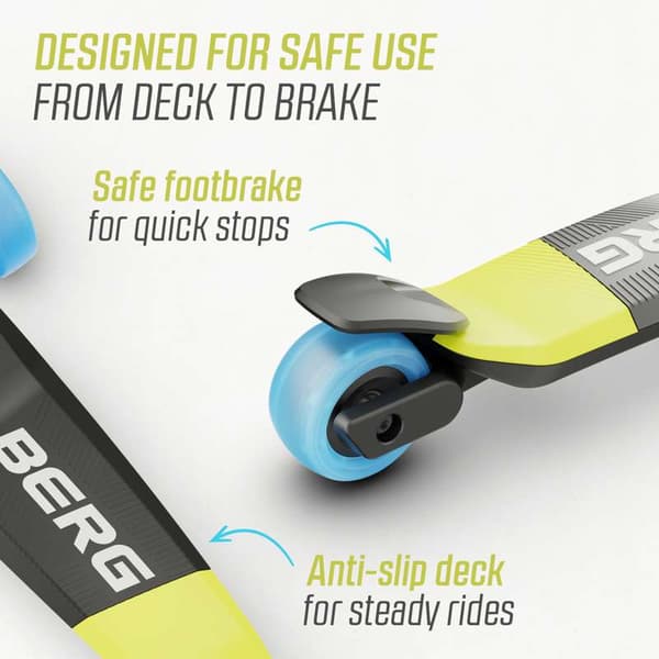 BERG Løbehjul Nexo Foldable Lime, 2 år og opefter