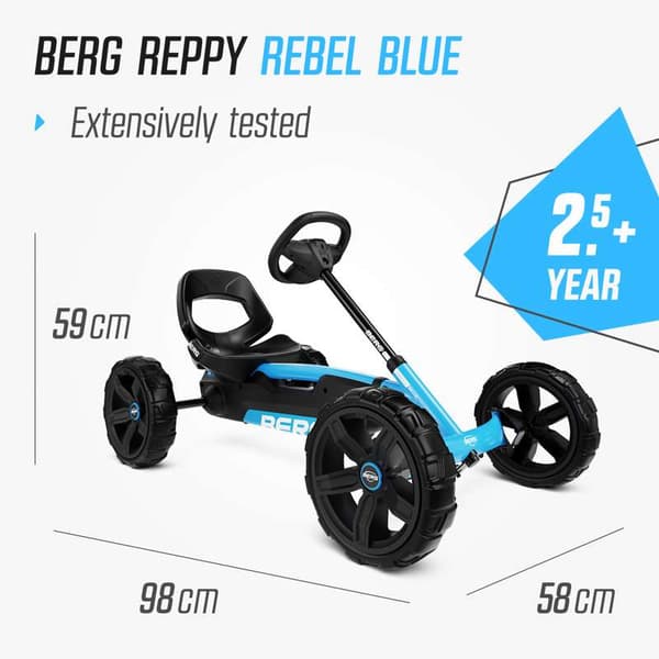 BERG Trampbil Reppy Blå, 3 år och uppåt