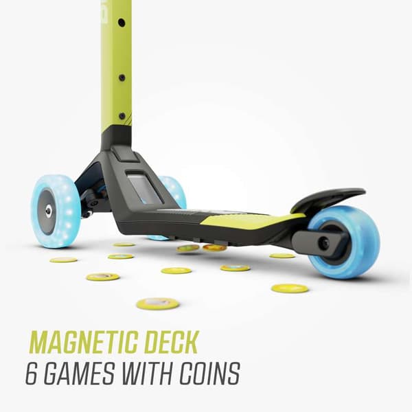 BERG Løbehjul Nexo Foldable Lights Magnet-deck Lime, 2 år og opefter