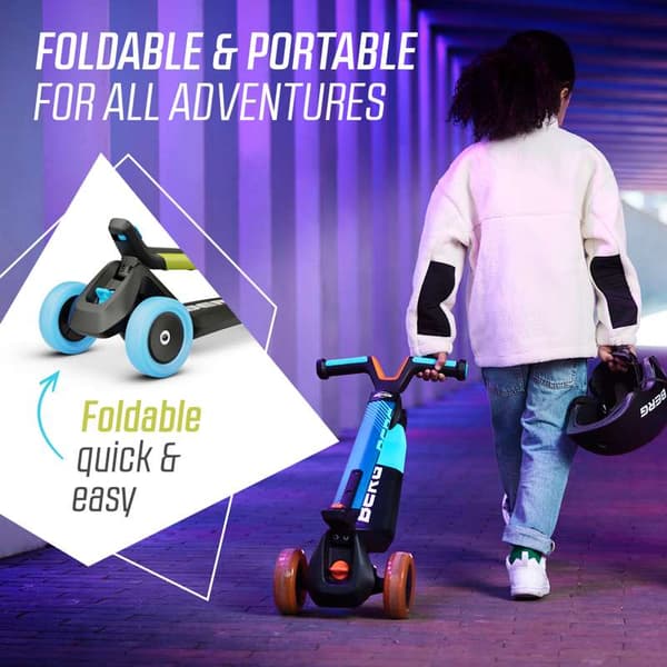 BERG Løbehjul Nexo Foldable Lime, 2 år og opefter
