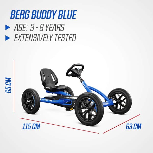 BERG Trampbil Buddy Blå, 3 år och uppåt