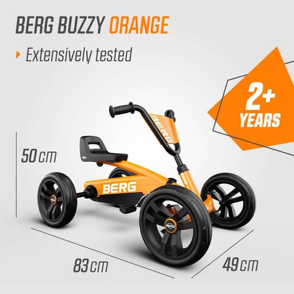 BERG Trampbil Buzzy Orange, 2 år och uppåt