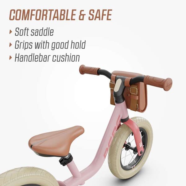 BERG Løbecykel MOOV 12 Retro Pink, 2,5 år og opefter