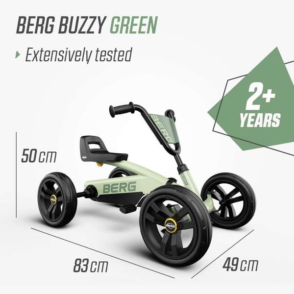 BERG Trampbil Buzzy Grön, 2 år och uppåt
