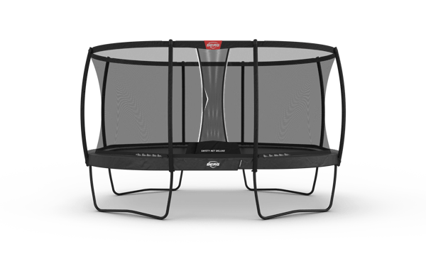 BERG Trampolin Grand Champion Regular 470 Grå + Safety Net Deluxe til Børn