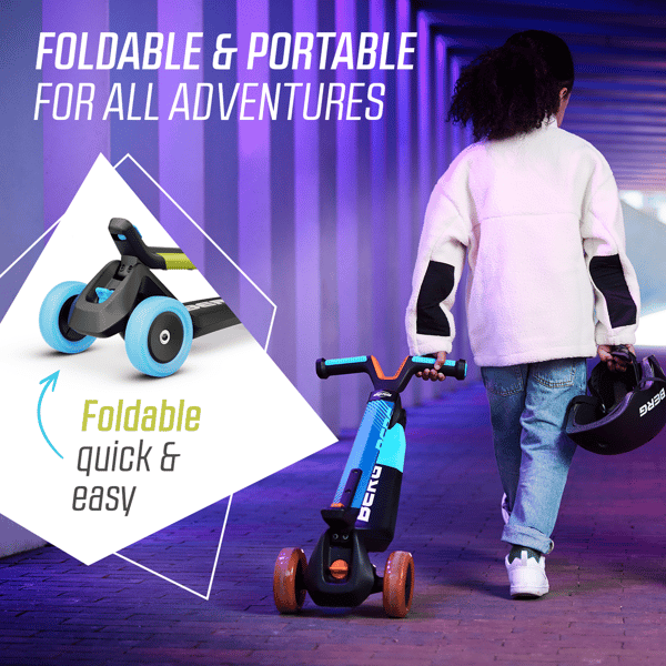 BERG Løbehjul Nexo Foldable Lime, 2 år og opefter