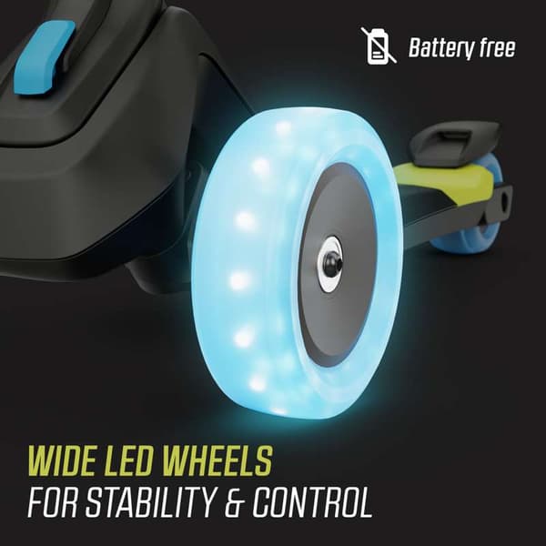 BERG Løbehjul Nexo Foldable Lights Magnet-deck Lime, 2 år og opefter