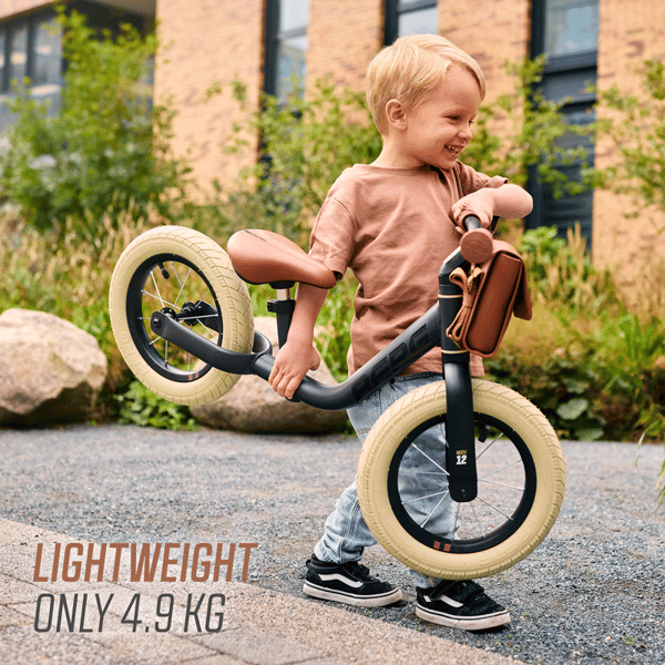 BERG Løbecykel MOOV 12 Retro Sort, 2,5 år og opefter