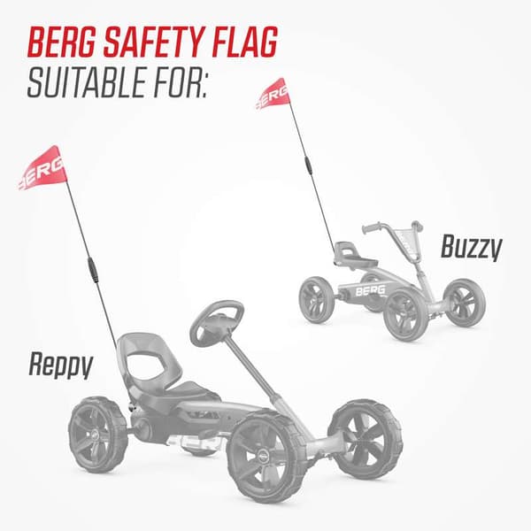 BERG Pedalvogn-Tilbehør Safety Flag Buzzy Reppy