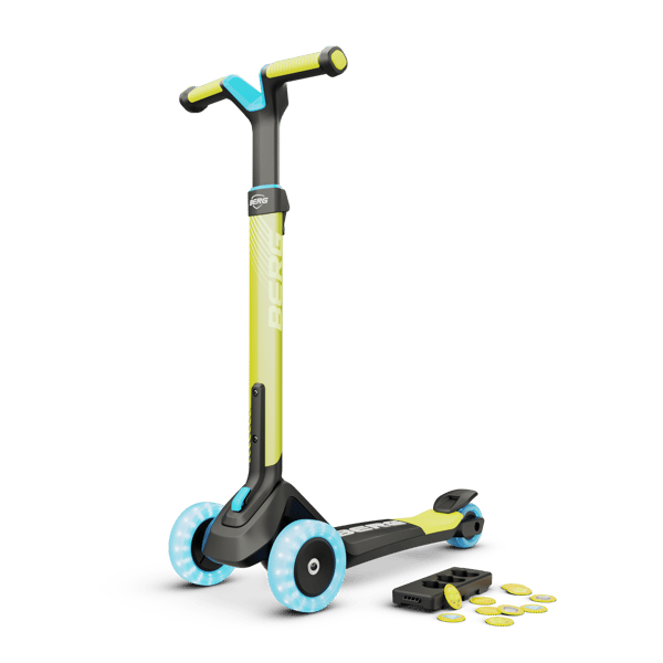 BERG Løbehjul Nexo Foldable Lights Magnet-deck Lime, 2 år og opefter