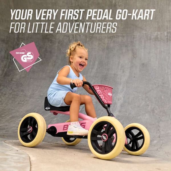 BERG Trampbil Buzzy Rosa, 2 år och uppåt