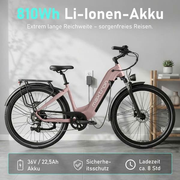 VAE - Maxtron Marathon - Motor 250W - Batteri 36V 22,5Ah - Rækkevidde 150 km