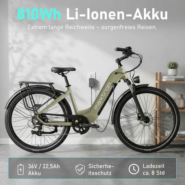 VAE - Maxtron Marathon - Motor 250 W - Batteri 36 V 22,5 Ah - Räckvidd 150 km