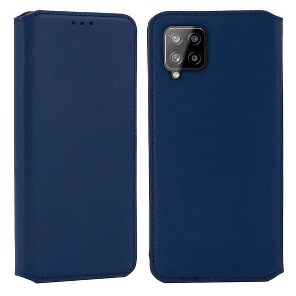 Coque - ANDERLEDES - Samsung Galaxy A42 5G - Polyurethanlæder - Blød - Blå