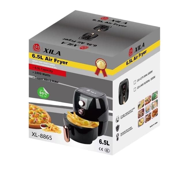 Luftfriture - LEYUANDODO - 6,8 L - 220 V - Multifunktionel - Sort