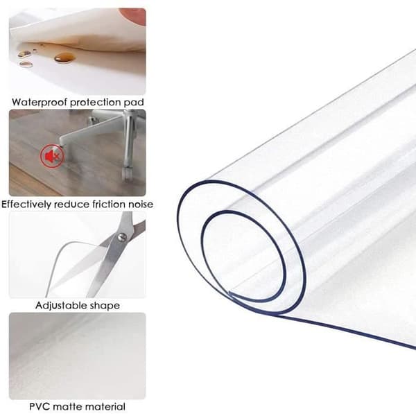 Duk - Rektangulär - PVC Tjock 3 Mm - Transparent - 60x120 cm