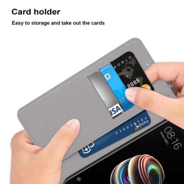 iPhone 12 Cover - ANDERLEDES - Pungetui - PU Læder - Ridsefast - Stødabsorberende