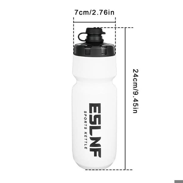 Vandflaske - AUCUNEARY - 720 ml - Sort - Fleksibel - Til cykel