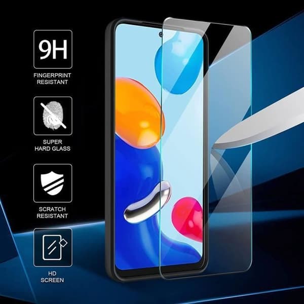 Mobilskal - ANNORLUNDA - REDMI NOTE 11 - 11S 4G - Stötsäker - 2 härdade glas - Rotationsstöd