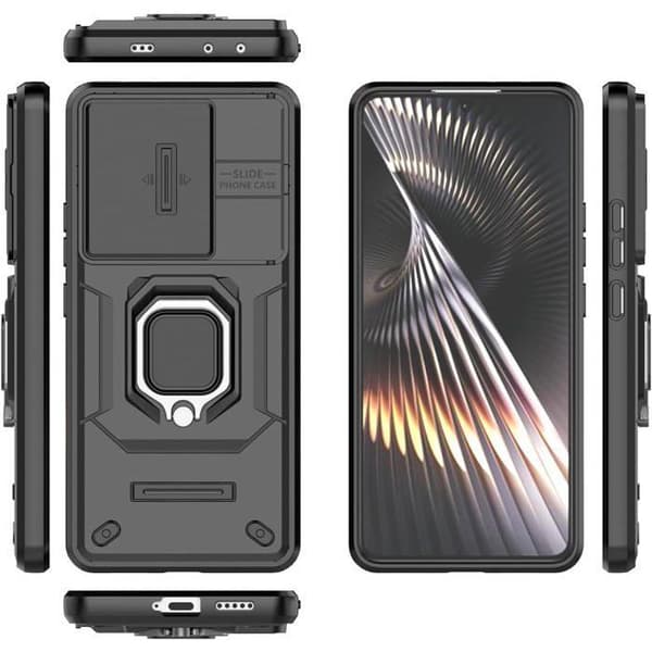 Telefonfodral - ANNORLUNDA - Poco F6 5G - Ultra hållbart - Elegant design - Fällbart stativ