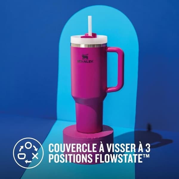Isoleret krus - STANLEY - Quencher H2.0 FlowState krus - 1,2 L - Rustfrit stål - Iskold 48 timer / Kold 11 timer