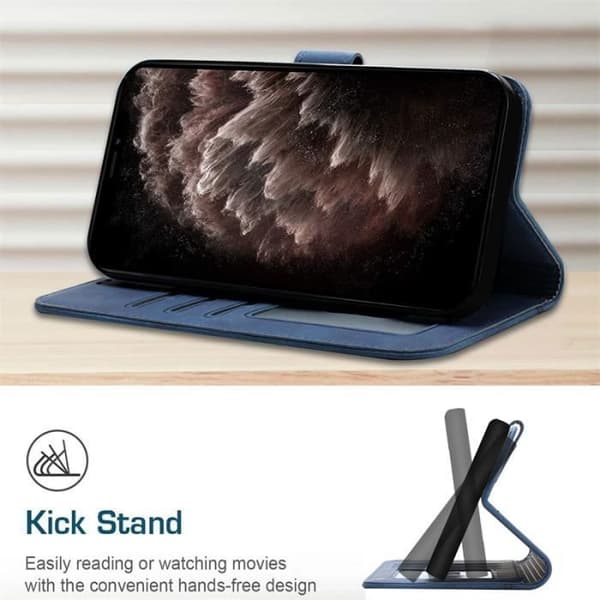 Pungetui - ANDERLEDES - Samsung Galaxy J5 2016 - Solid læder - Hårdt cover - Klap