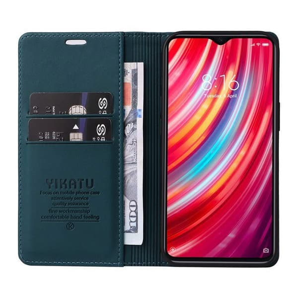 Mobilskal - ANNORLUNDA - Xiaomi Redmi Note 8 Pro - PU-läder - Magnetisk - Stötsäker
