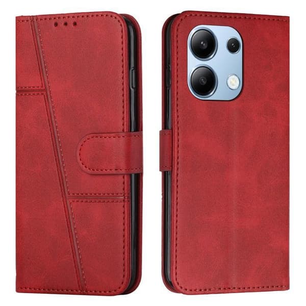 Fodral - ANNORLUNDA - Xiaomi Redmi Note 13 4G - Stötsäker - Plånbok - Rem