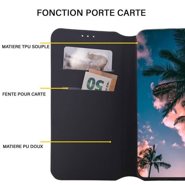 Telefoncover - ANDERLEDES - Samsung Galaxy S23 Plus - Læder - Sort - Blød