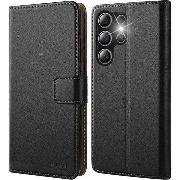 Coque - ANDERLEDES - Samsung Galaxy S25 Ultra - Premium læder - Multifunktionel - Sort