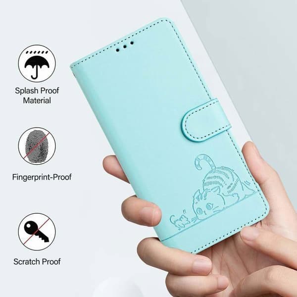 Mobilskal - ANNORLUNDA - Redmi Note 14 4G - PU-läder - RFID-blockering - Kortfack