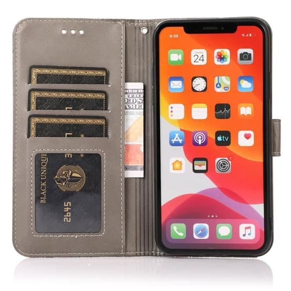 Etui - ANNORLUNDA - iPhone 11 Pro - Läder - Stötsäker - 3 Kortfack