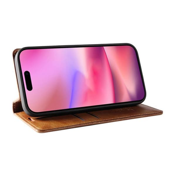 Plånboksfodral - ANNORLUNDA - iPhone 16 - PU-läder - Magnetstängning - Stötsäker
