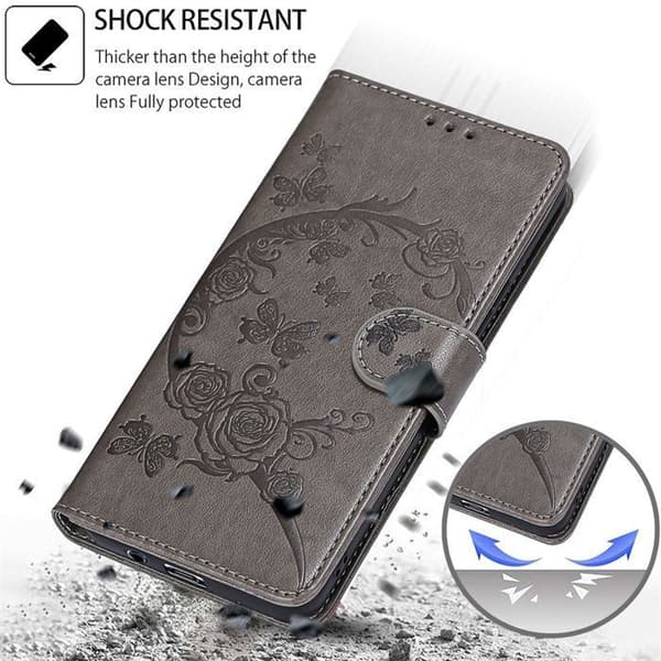 Mobilskal - ANNORLUNDA - Xiaomi Poco M3 Pro 5G/Redmi Note 10 5G - PU-läder - Stötsäker - Blomma