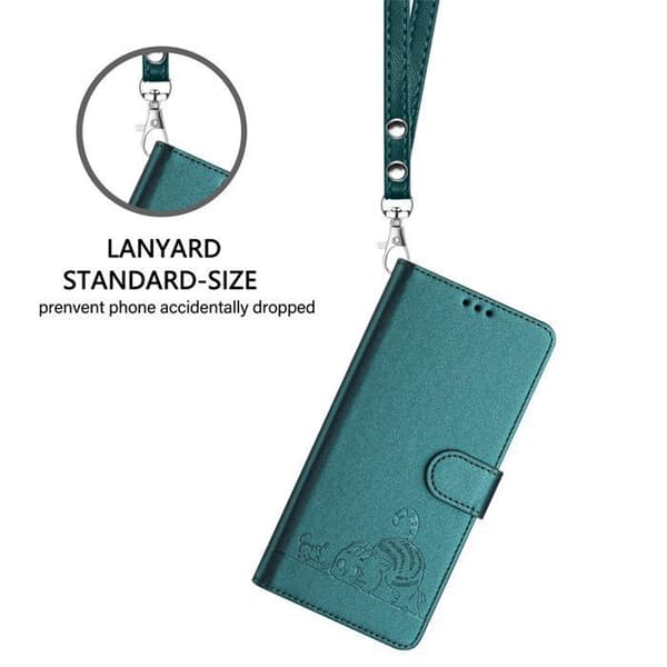 Telefonfodral - ANNORLUNDA - iPhone 14 Pro 6.1" - PU-läder - RFID-blockering - 360° skydd