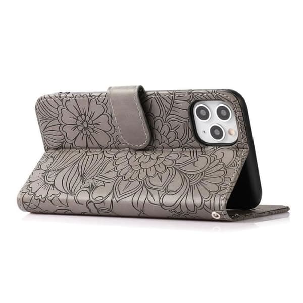 Etui - ANDERLEDES - iPhone 11 Pro - Læder - Stødabsorberende - 3 Kortlommer