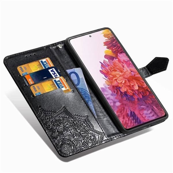 Etui Housse - ANDERLEDES - Samsung Galaxy S20 FE 5G - PU Læder - Sort - Klap