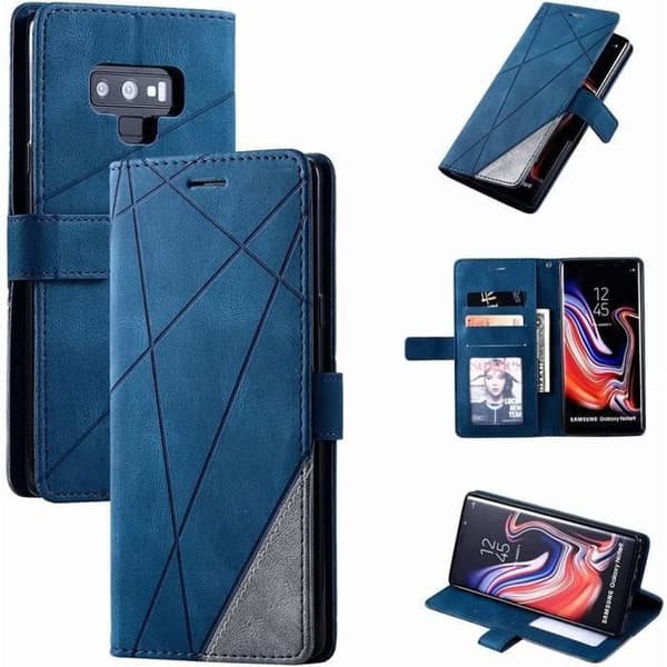 Coque - ANDERLEDES - Galaxy Note 9 - TPU AntiChoc - Støtte til kortfag - Blå