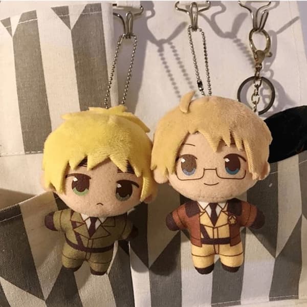 Peluche - ANNORLUNDA - E426 - 10 cm - Fyllning av bomull PP - Tema Anime (Hetalia)
