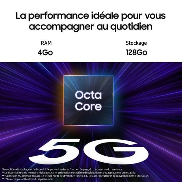 Samsung Galaxy A15 5G Smartphone 128 GB Blå