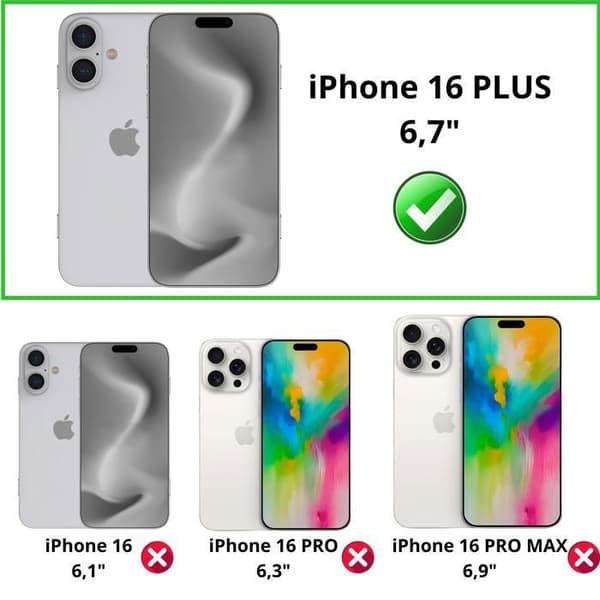 Skal - ANNORLUNDA - iPhone 16 PLUS - Mjuk Silikon - Transparent - Stötsäker