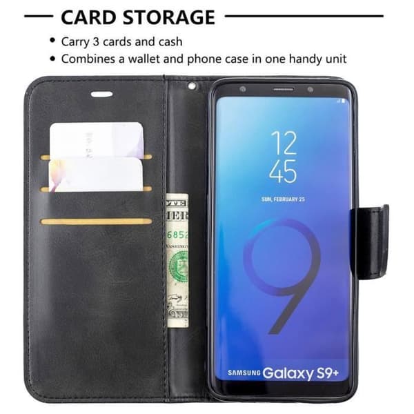 Telefoncover - ANDERLEDES - Samsung Galaxy S9 Plus - Blød - Sort - Stødabsorberende