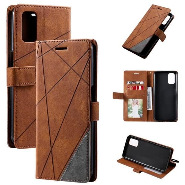 Plånboksfodral - ANNORLUNDA - OPPO A52/A72/A92 - Stötsäker - PU-läder - Brun