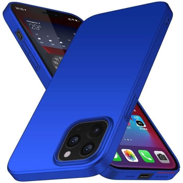 Telefoncover - E.F.CONNECTION - iPhone 12 - Blå - Stødabsorberende - Ridsefast - Fleksibel